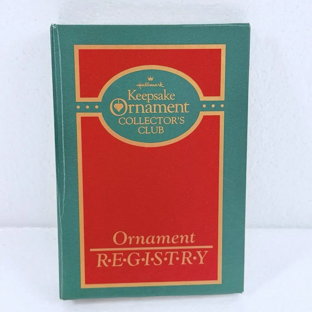 Vintage 1987 Hallmark Keepsake Ornament Collector's Club Registry Binder Book